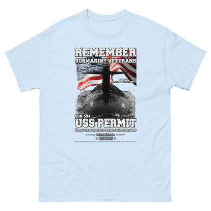 USS PERMIT SSN-594 Submarine T-Shirt