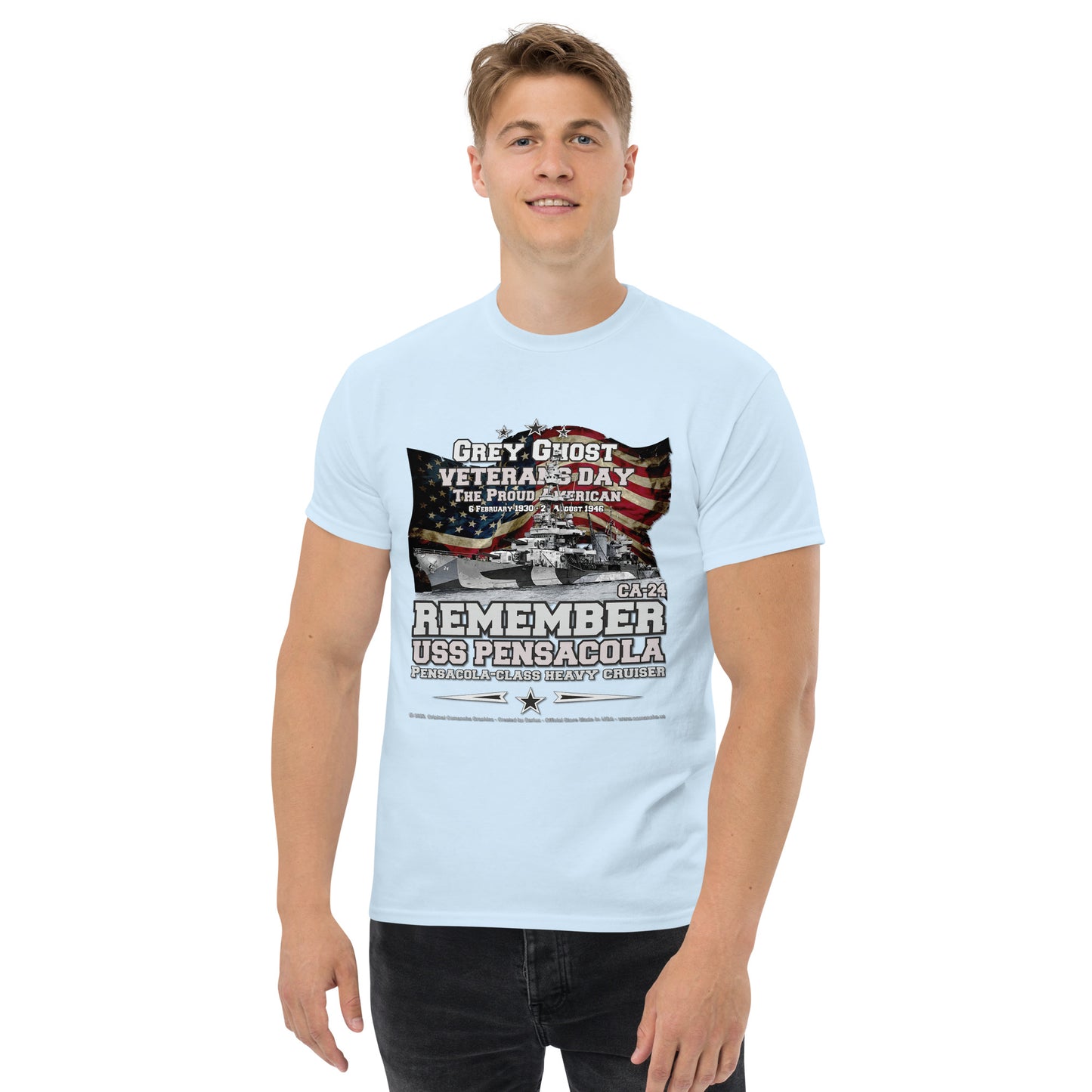 USS PENSACOLA CA-24 Destroyer Veterans Classic T-Shirt, Comancha T-shirts,