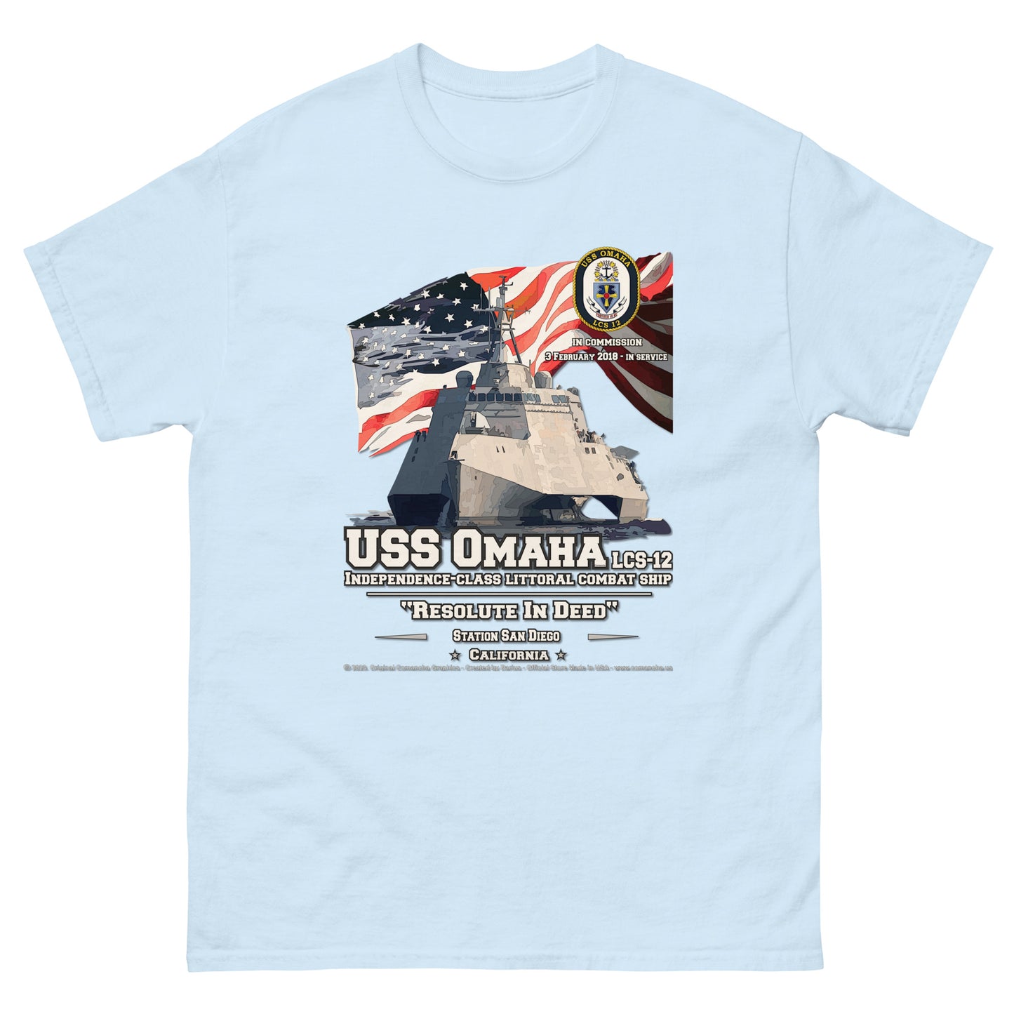 USS OMAHA LCS-12 Littoral Combat Ship T-Shirt