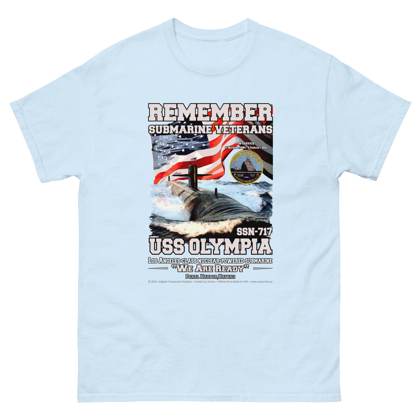 USS OLYMPIA SSN-717 Submarine T-shirt