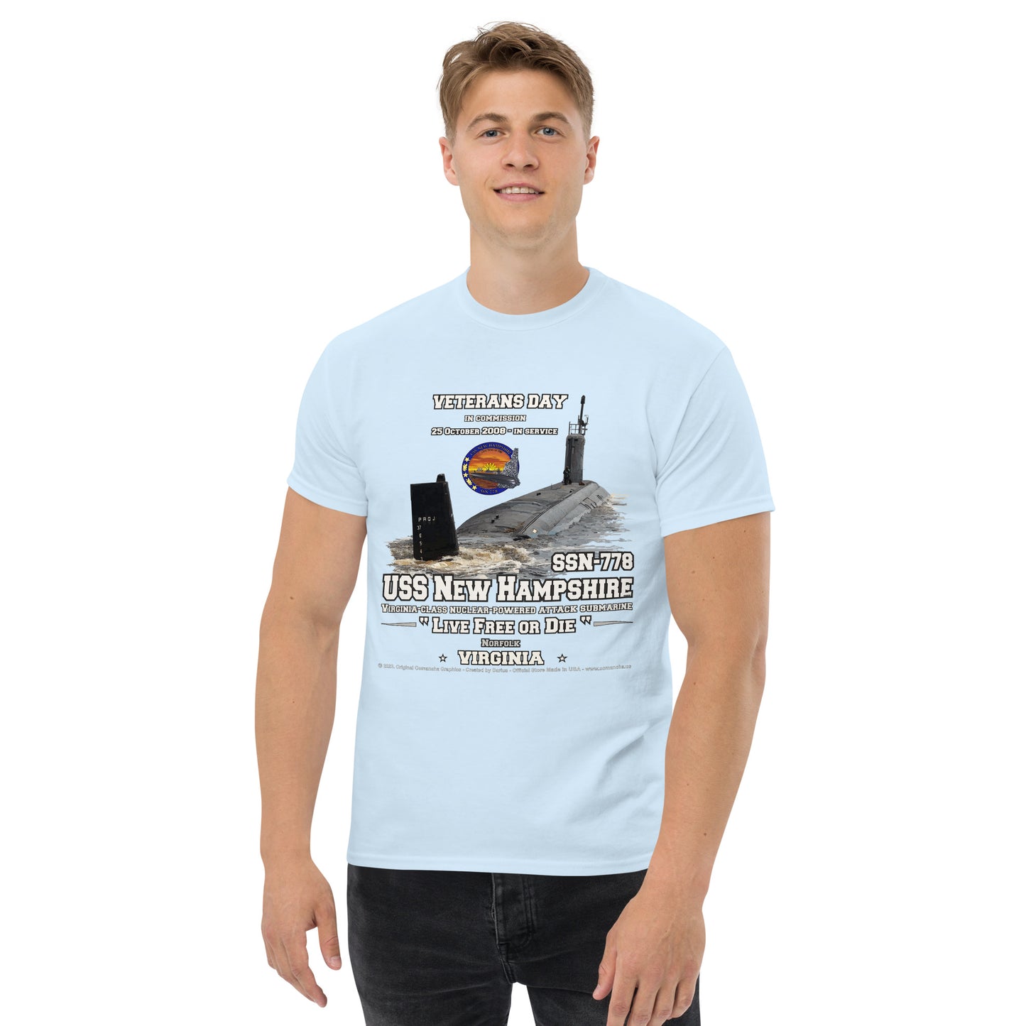 USS NEW HAMPHIRE SSN-778 Submarine t-shirt