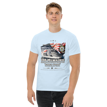 USS MILWAUKEE LCS-5 Littoral Combat Ship T-Shirt