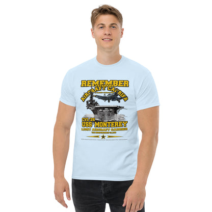 USS MONTEREY CVL-26 Aircraft Carrier Veterans T-Shirt, Comancha Veterans T-shirt,