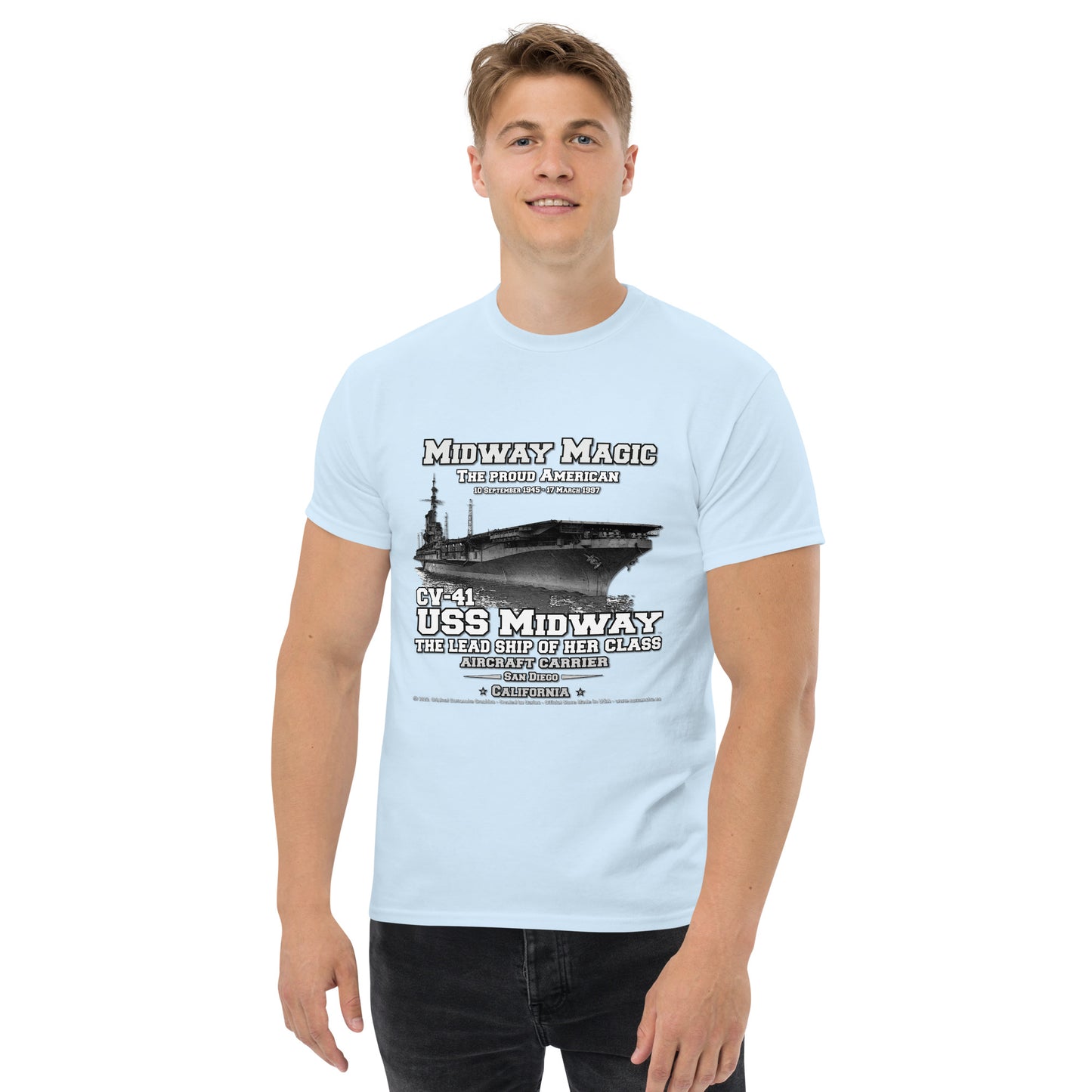 USS MIDWAY CV-41 Aircraft Carrier T-shirt