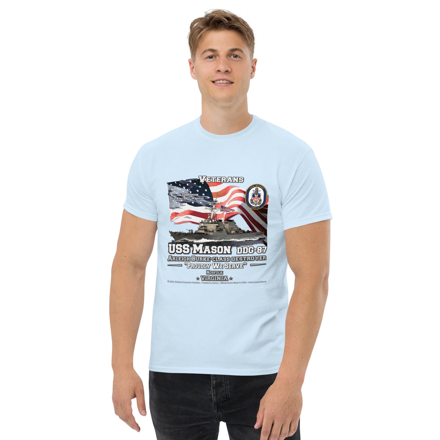 USS MASON DDG-87 Destroyer T-Shirts