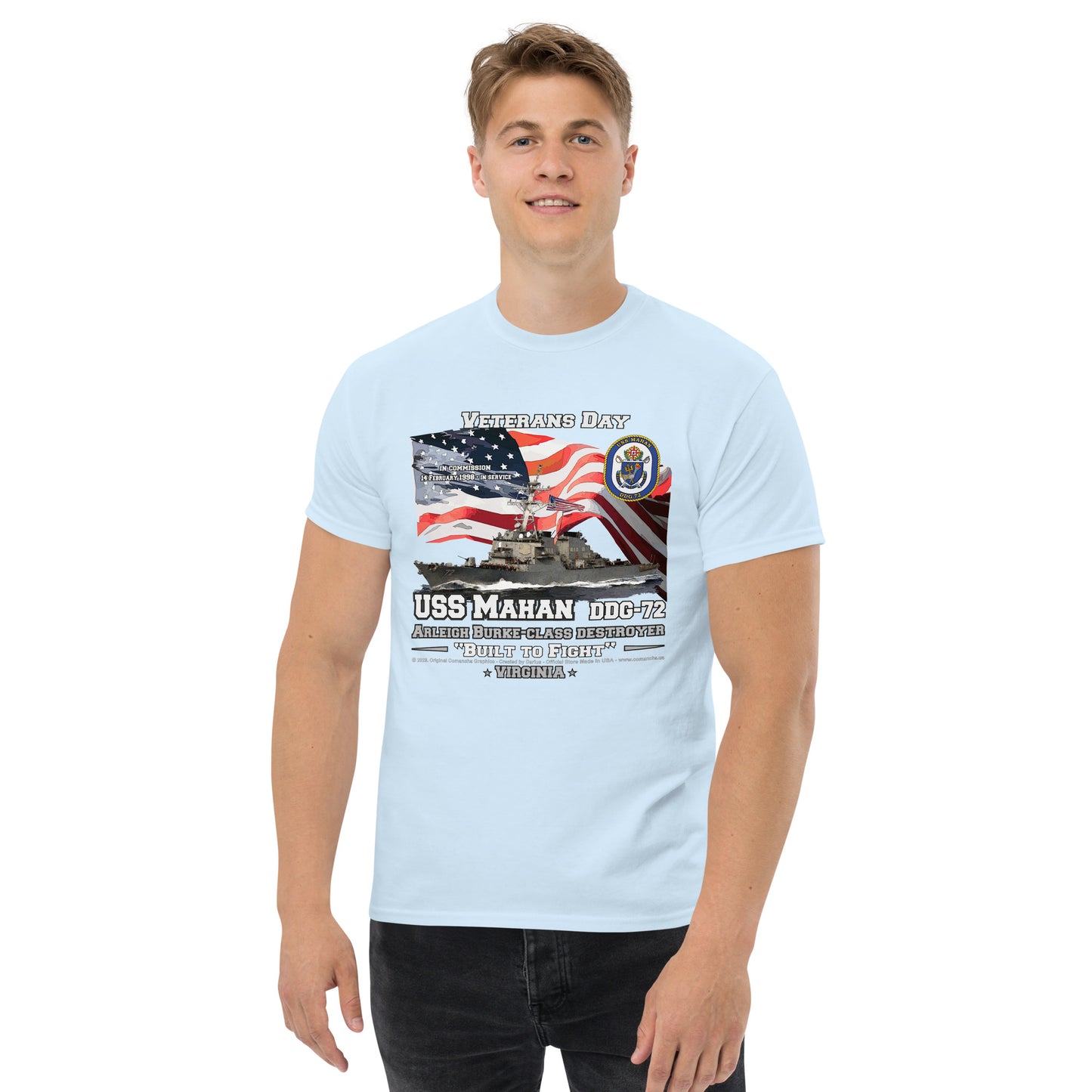 USS MAHAN DDG-72 Destroyer T-Shirt