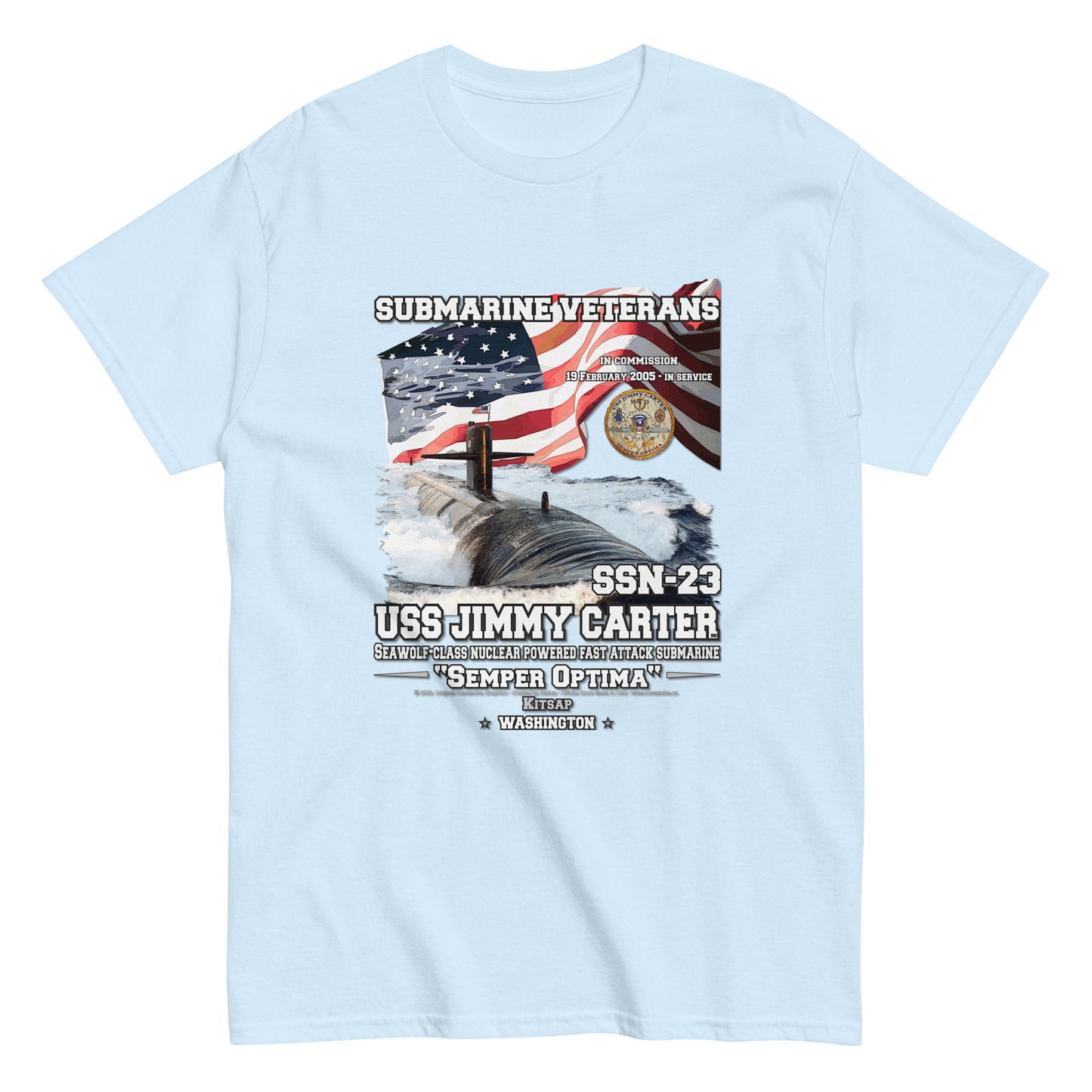 USS JIMMY CARTER SSN-23 t-shirt, US navy Tees, US navy Veterans t-shirts, Submarine Veterans Classic T-Shirt, Comancha Navy T-shirt, USS JIMMY CARTER SSN-23 Submarine t-shirt, Veterans submaarine T-Shirt, Comancha Store T-shirt,