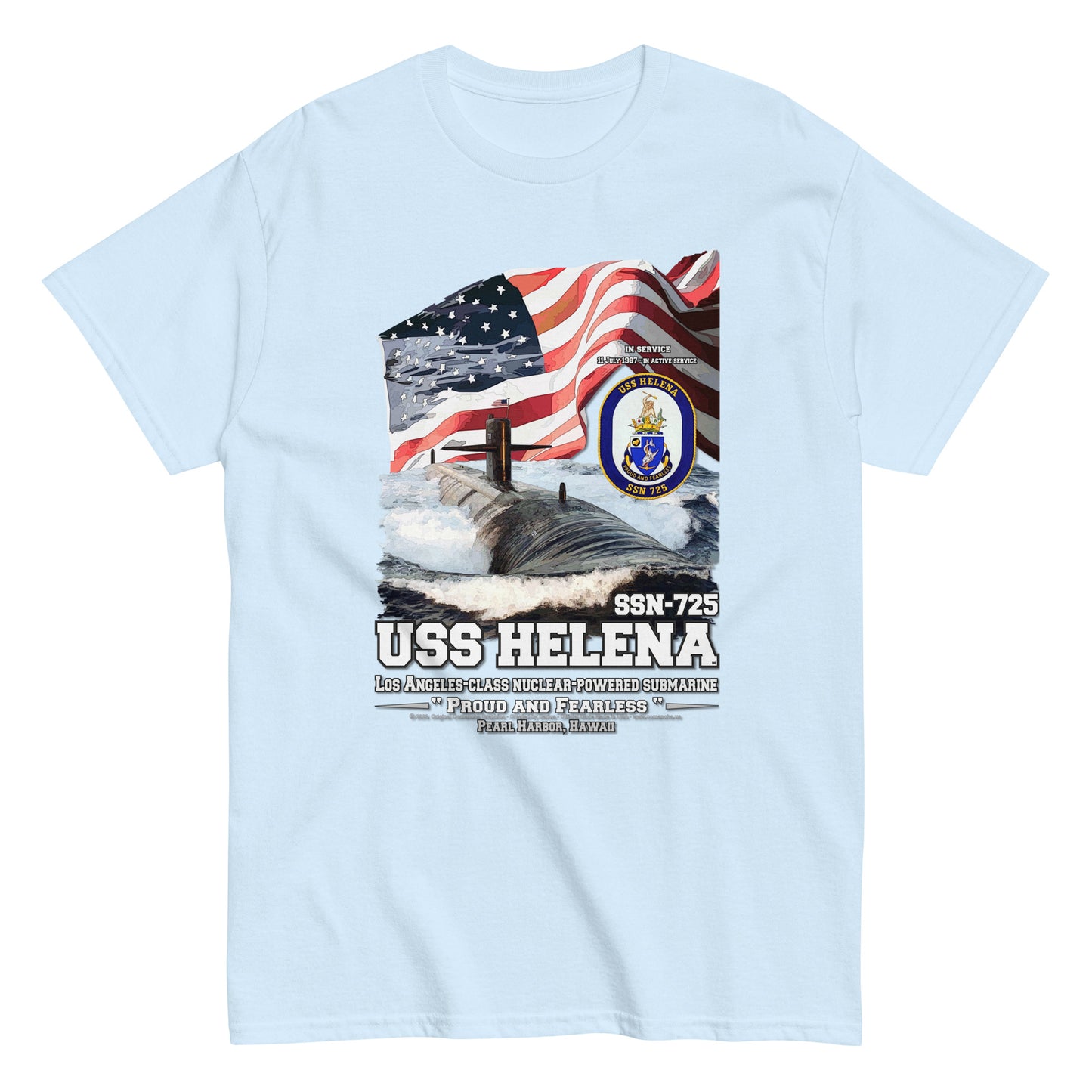 USS HELENA SSN-725 Submarine Veterans Classic T-Shirt, Comancha Navy T-shirt, USS HELENA SSN-725 t-shirt, Navy veterans T-shirt, Submarine Veterans Classic T-Shirt, Comancha Navy T-shirt, Navy Ship Tees,