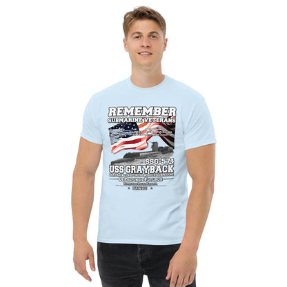 USS GRAYBACK SSG-574 Submarine t-shirt