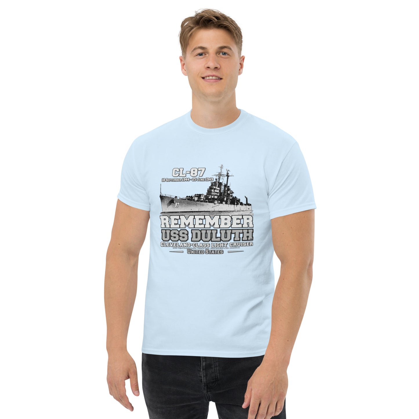 USS DULUTH CL-87 Cruiser T-shirt