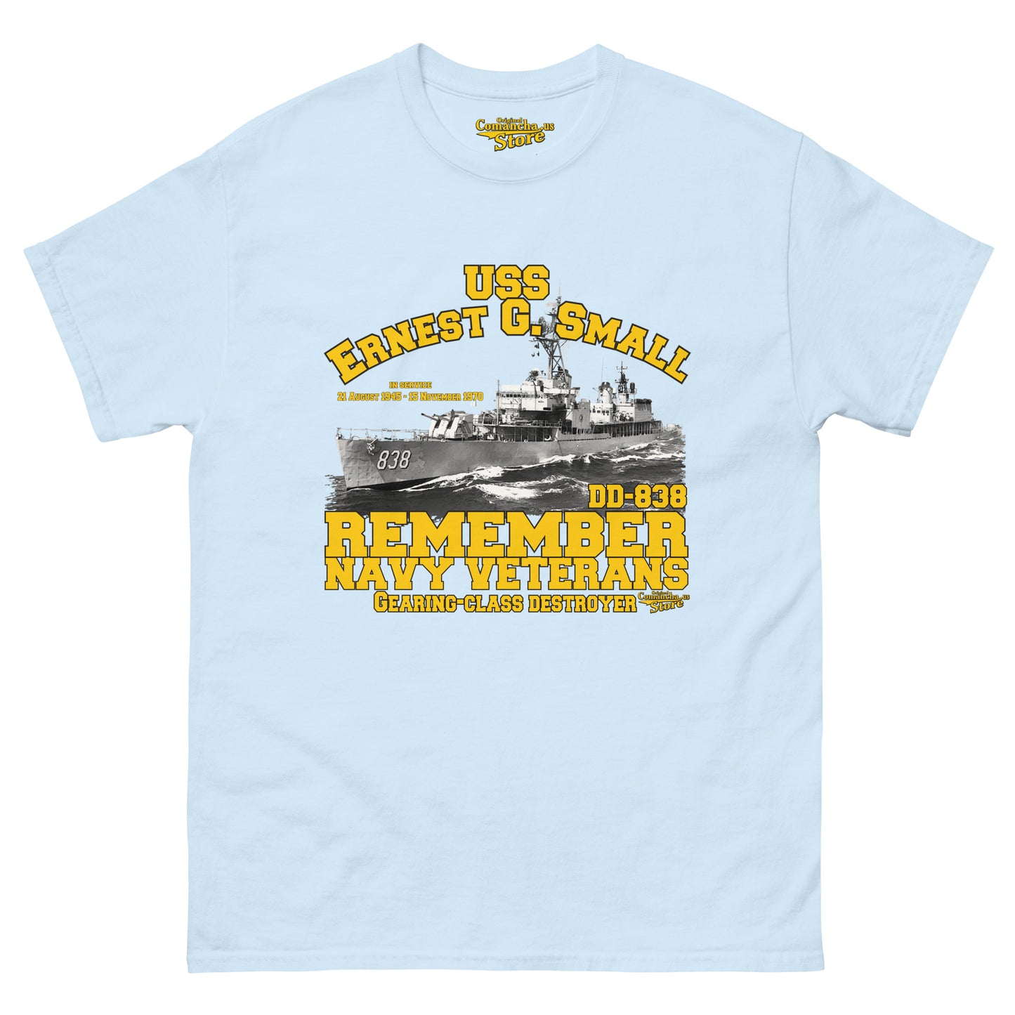 USS Ernest G. Small DD-838 Destroyer t-shirt