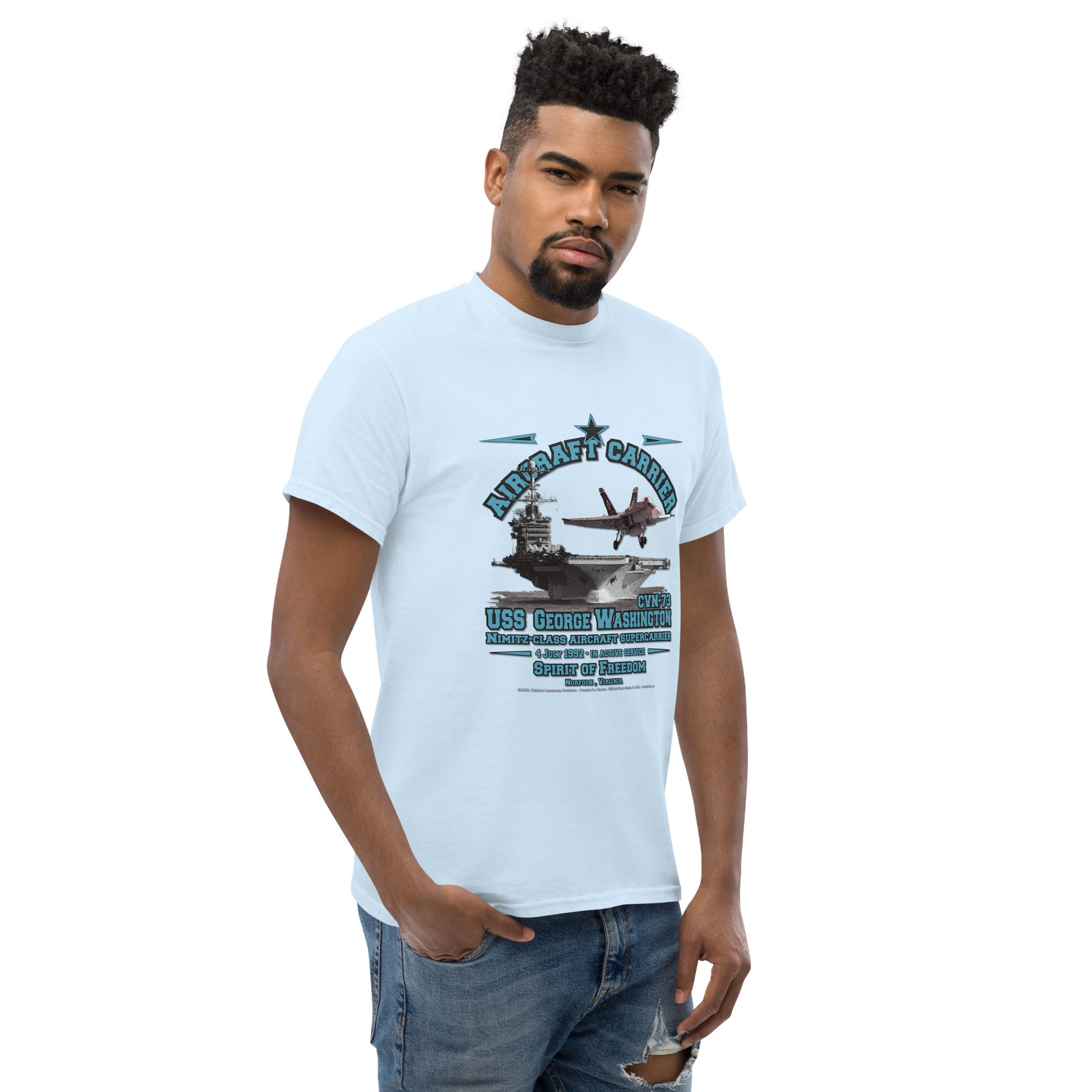 USS GEORGE WASHINGTON tee, USS GEORGE WASHINGTON Veterans tee,USS GEORGE WASHINGTON CVN-73 Aircraft Carrier Veterans Classic Tee, Comancha T-shirts Store,