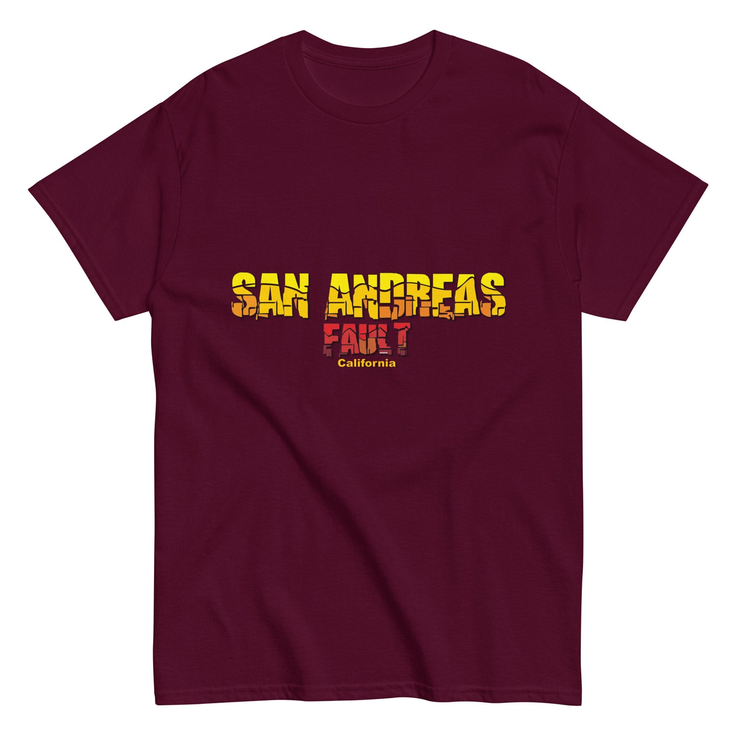 San Andreas Fault, T-Shirt Comancha.us, Comancha Design,San Andreas Fault, T-Shirt Comancha.us, Comancha Design,San Andreas Fault - California tee, Comancha Graphics tee,