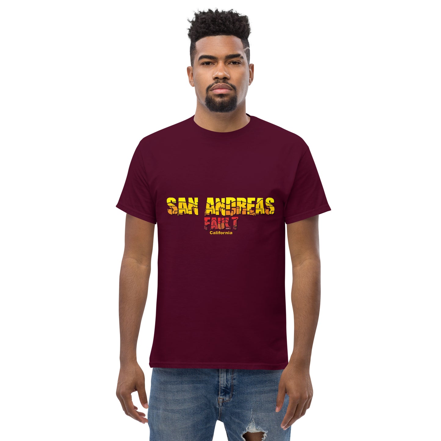 San Andreas Fault, T-Shirt Comancha.us, Comancha Design,San Andreas Fault - California tee, Comancha Graphics tee,