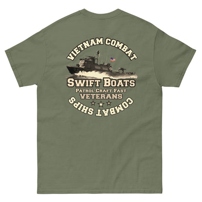 Swift Boats t-shirt, Vietnam combat t-shirt, PCF tee,Swift Boats Vietnam Veterans T-shirt, Comancha Graphics,