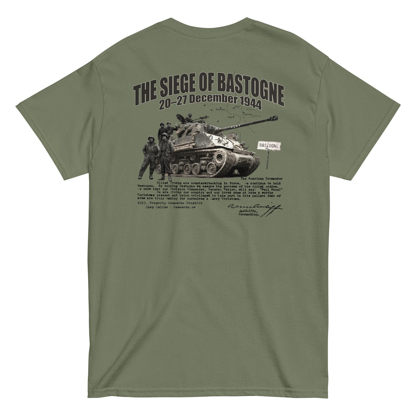 The Siege Of Bastogne T-shirt, Battle of The Bulge T-shirt