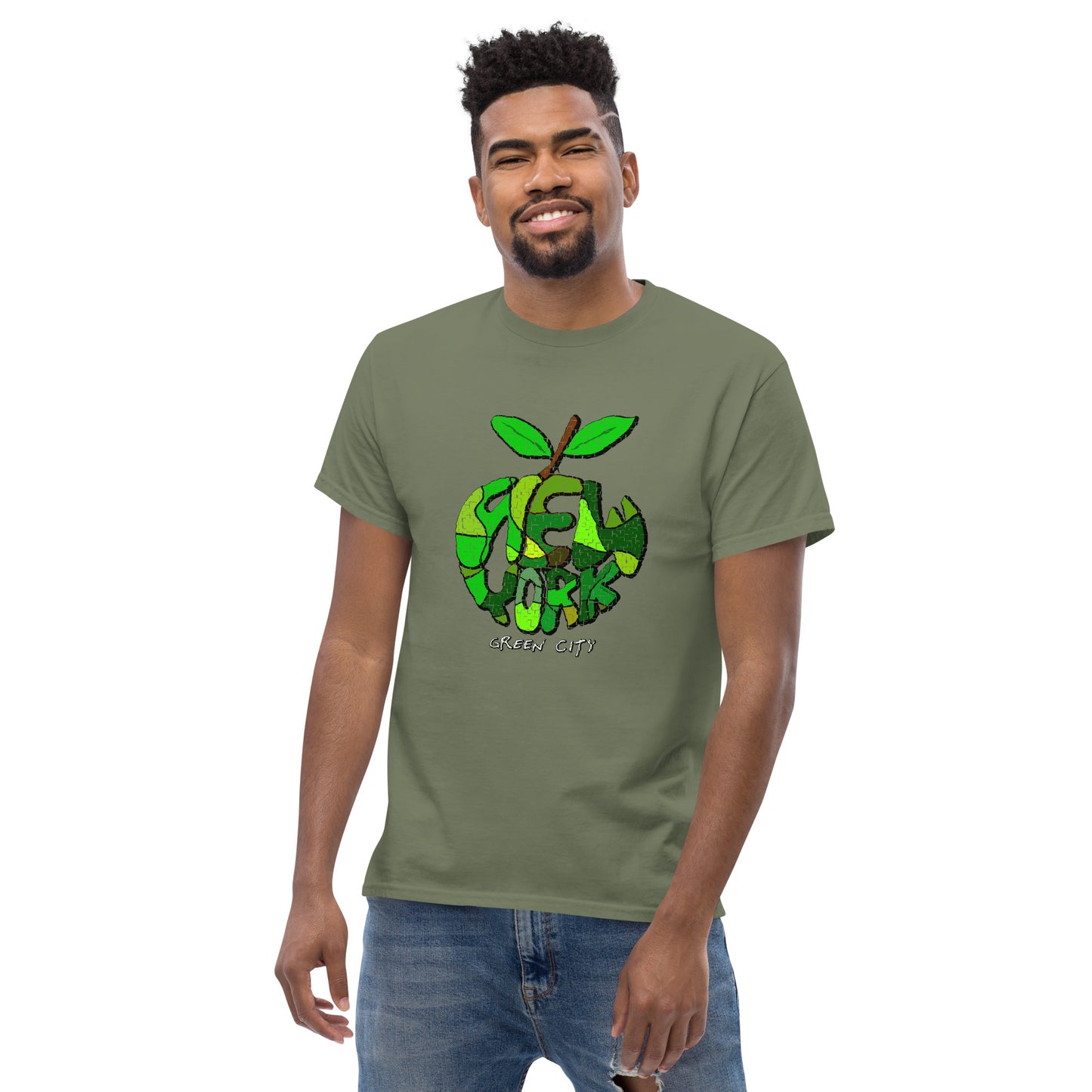 New York City Tee / NYC Green City T-shirt,