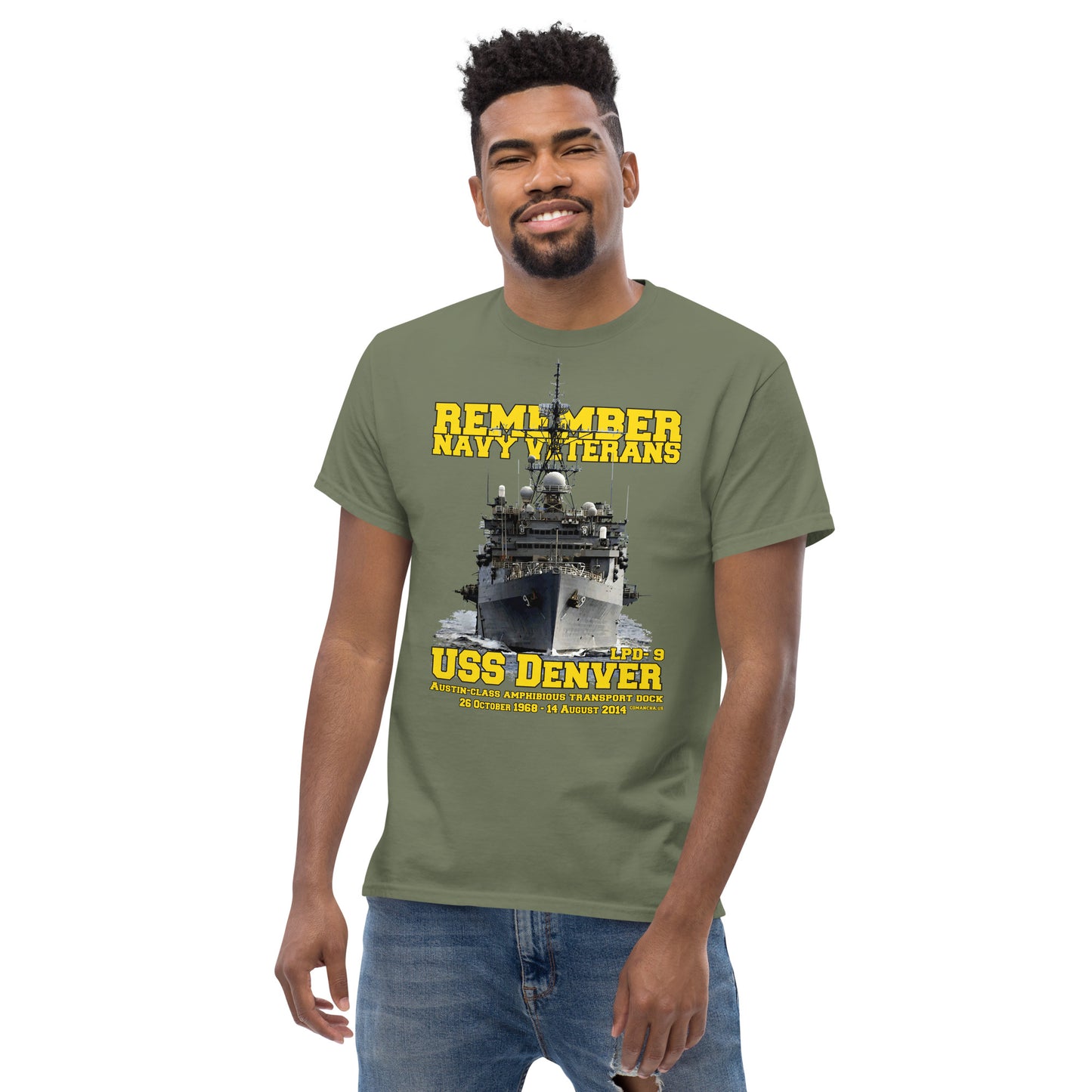 USS DENVER LPD-9 Navy Veterans t-shirt