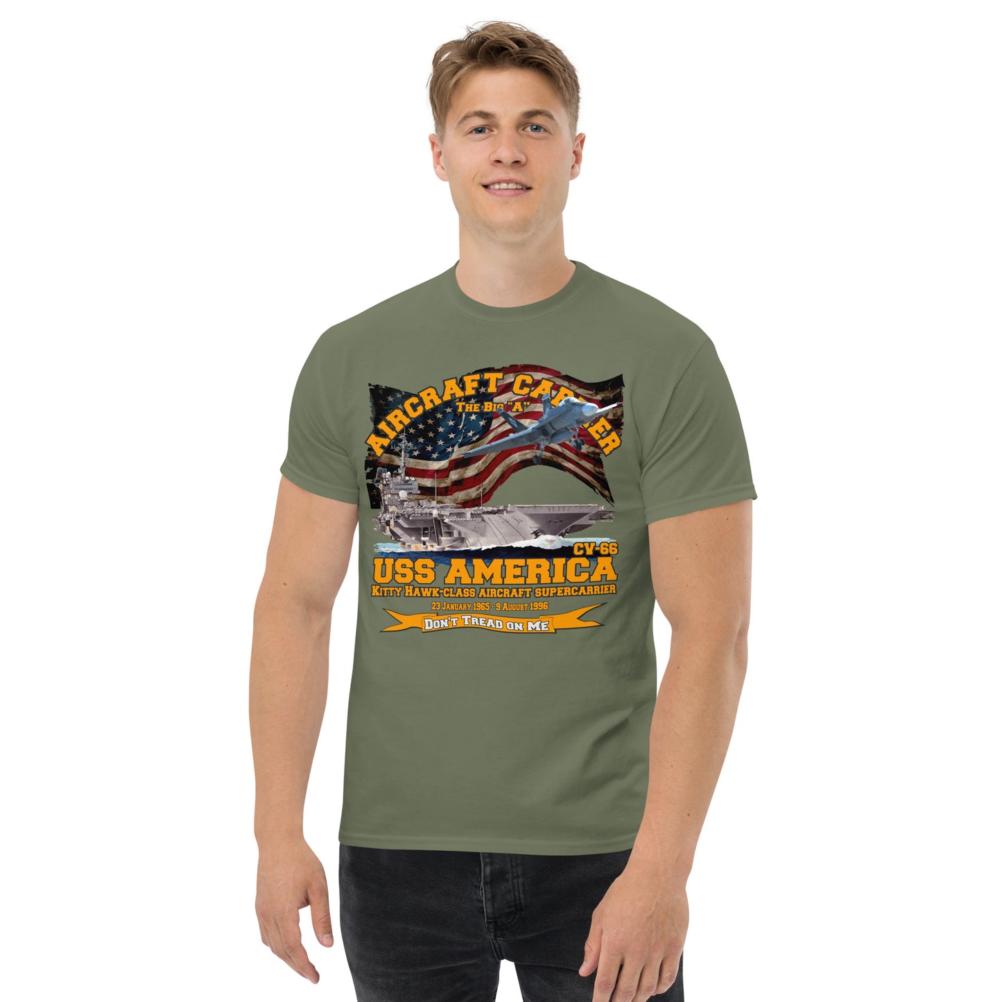 USS America CV-66 Aircraft Carrier t-shirt