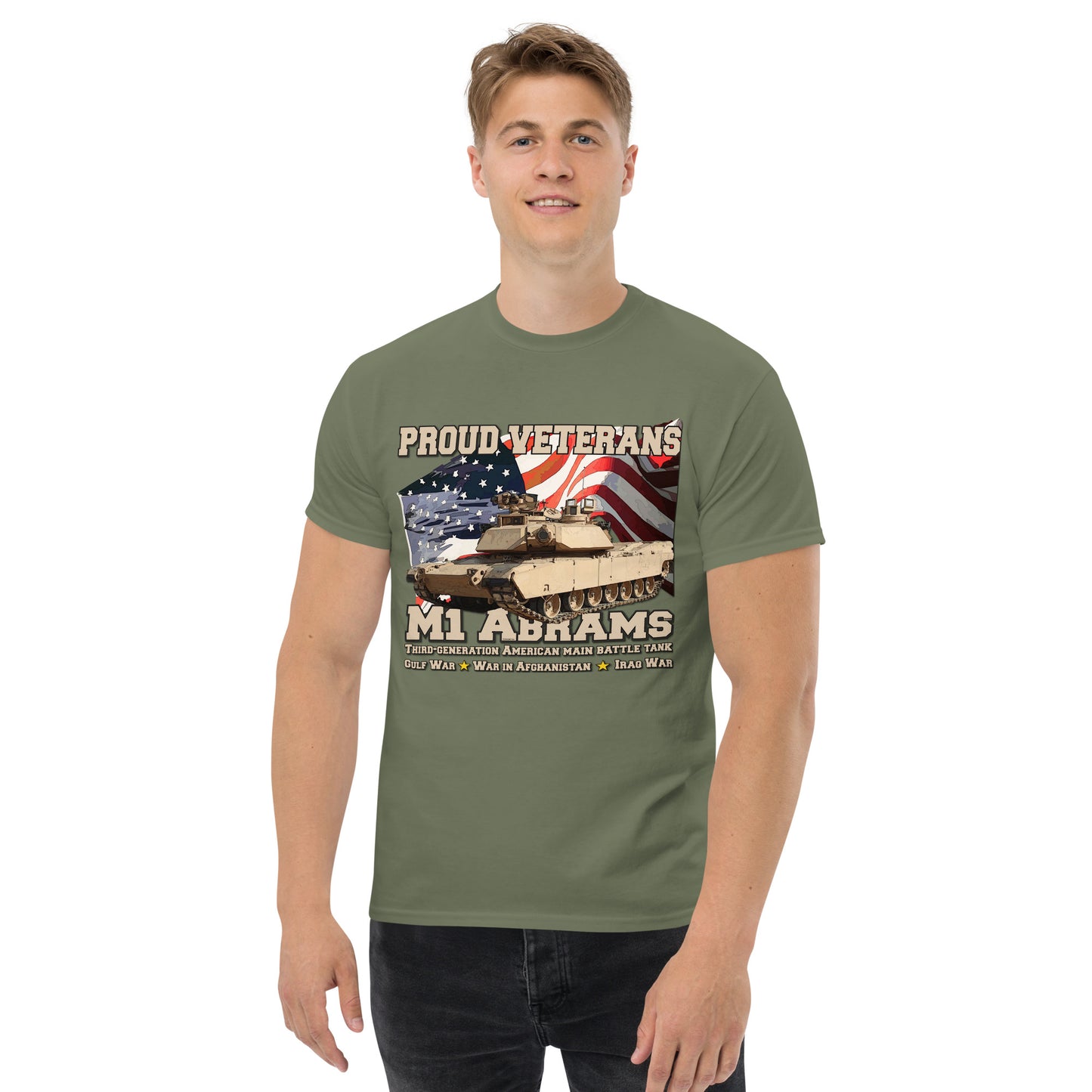 M1 Abrams Tank Proud Veterans t-shirt