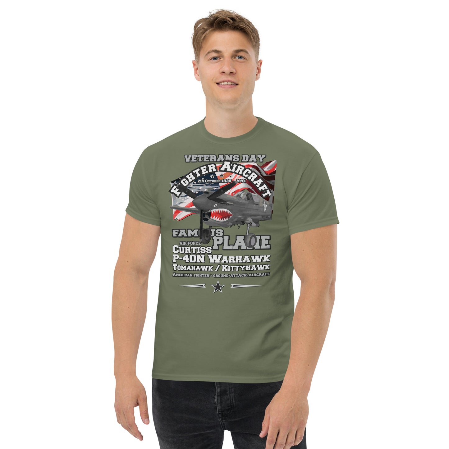 P-40N Curtiss Warhawk Fighter T-shirt