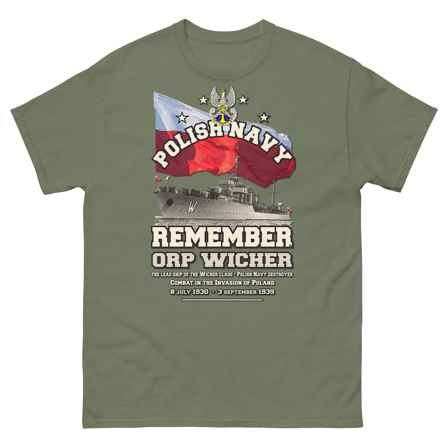 ORP Wicher Polish Navy, T-Shirt Comancha.us, Comancha Design,