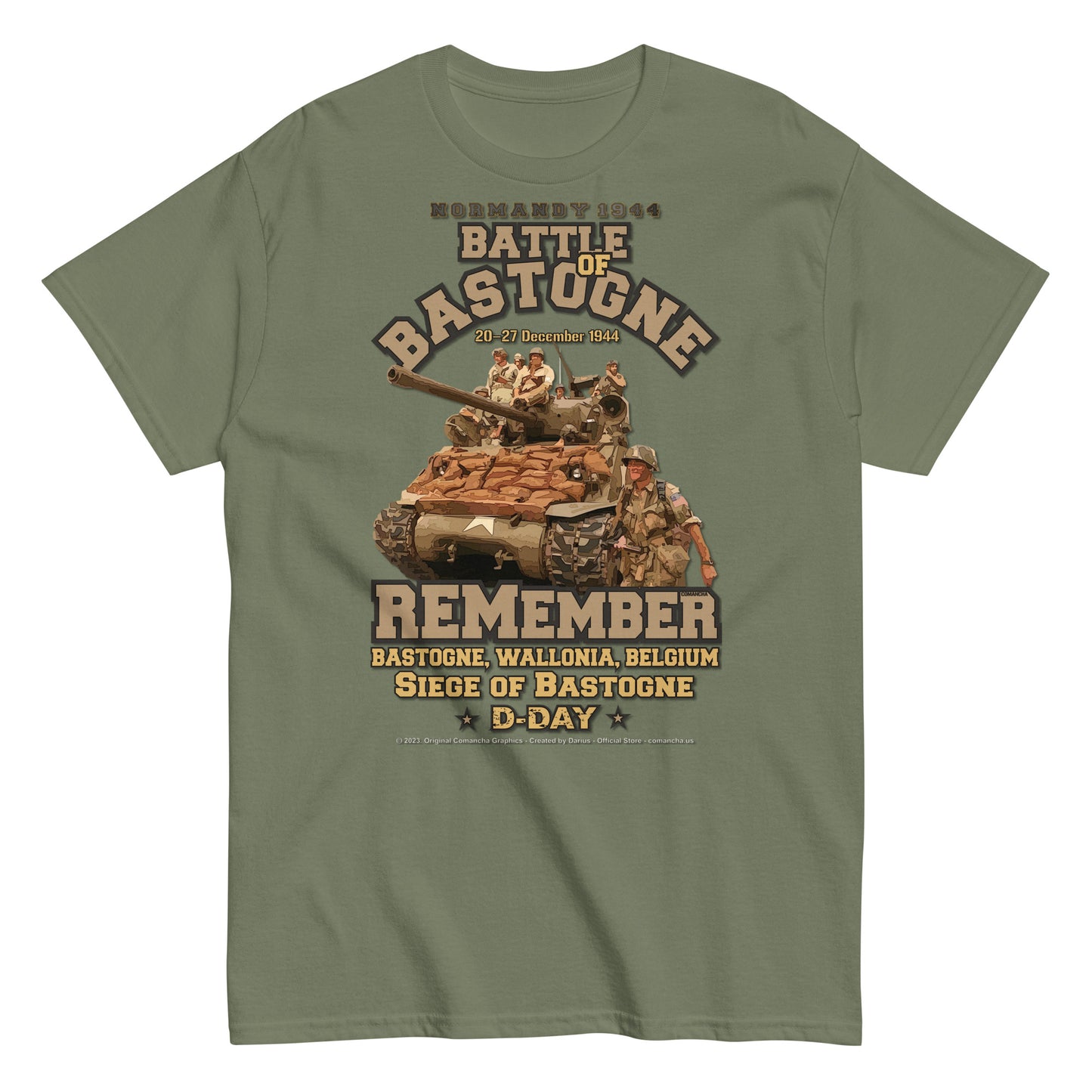 Battle of Bastogne tee, Battle of Bastogne veterans tee,Battle of Bastogne 1944 classic t-shirt, Comancha T-shirts,