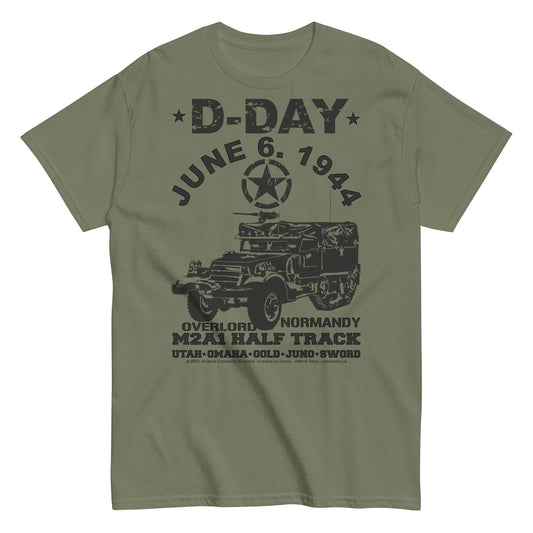 D-Day M2A1 Half Track Veterans t-shirt