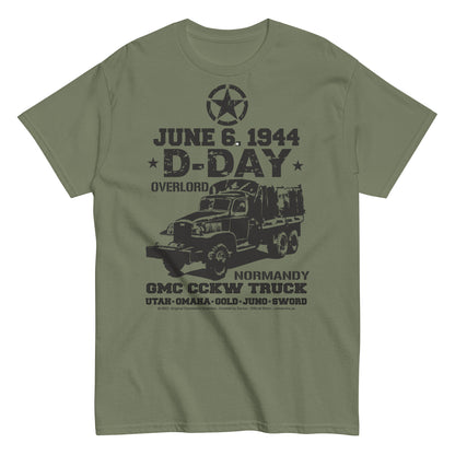 D-Day Tee, GMC CCKW Truck Men's classic t-shirt, D-Day, D-Day tee, D-Day veterans tee,D-Day M3 Halftrack tee, Comancha T-shirts,