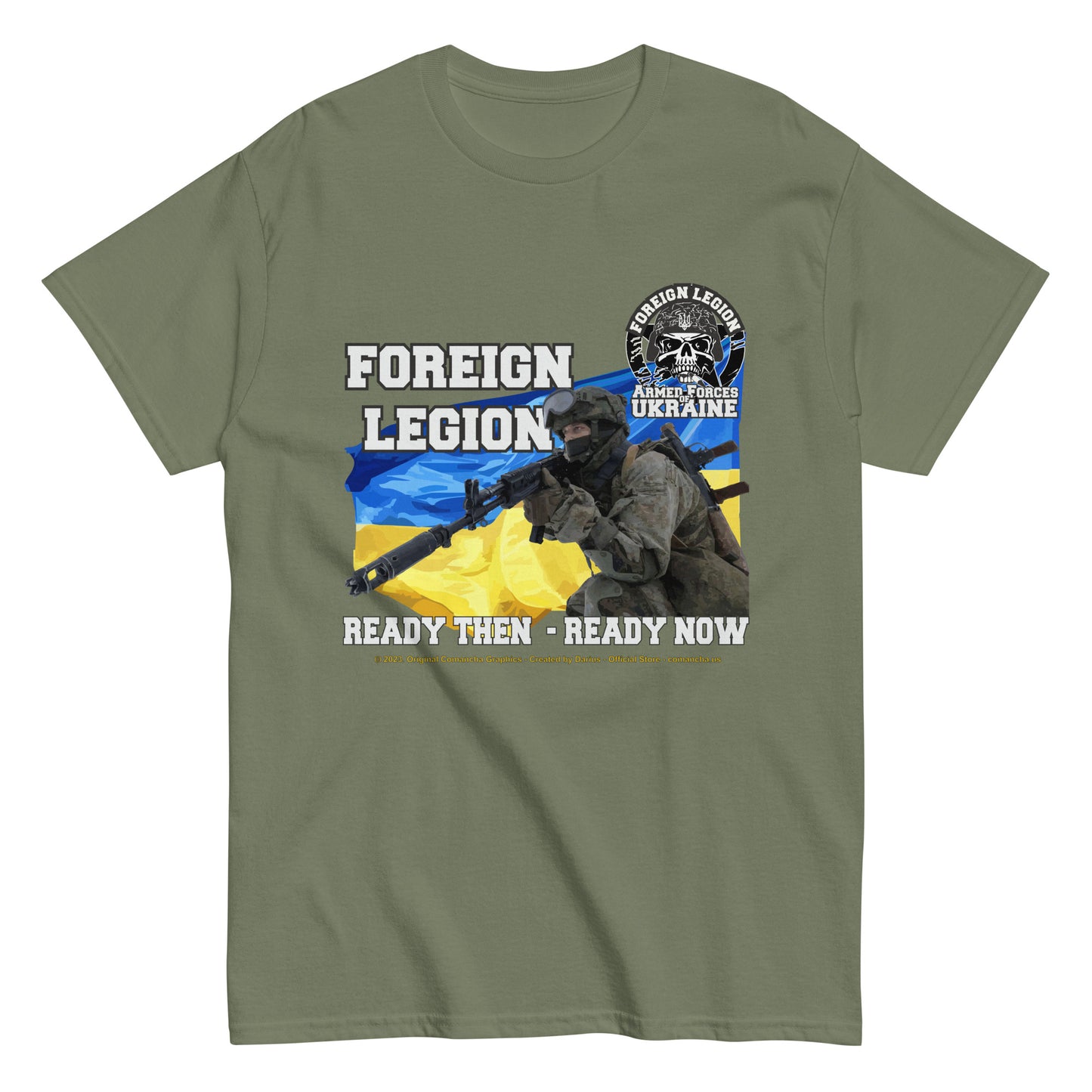 Save Ukraine Foregin Legion T-Shirt,Comancha,