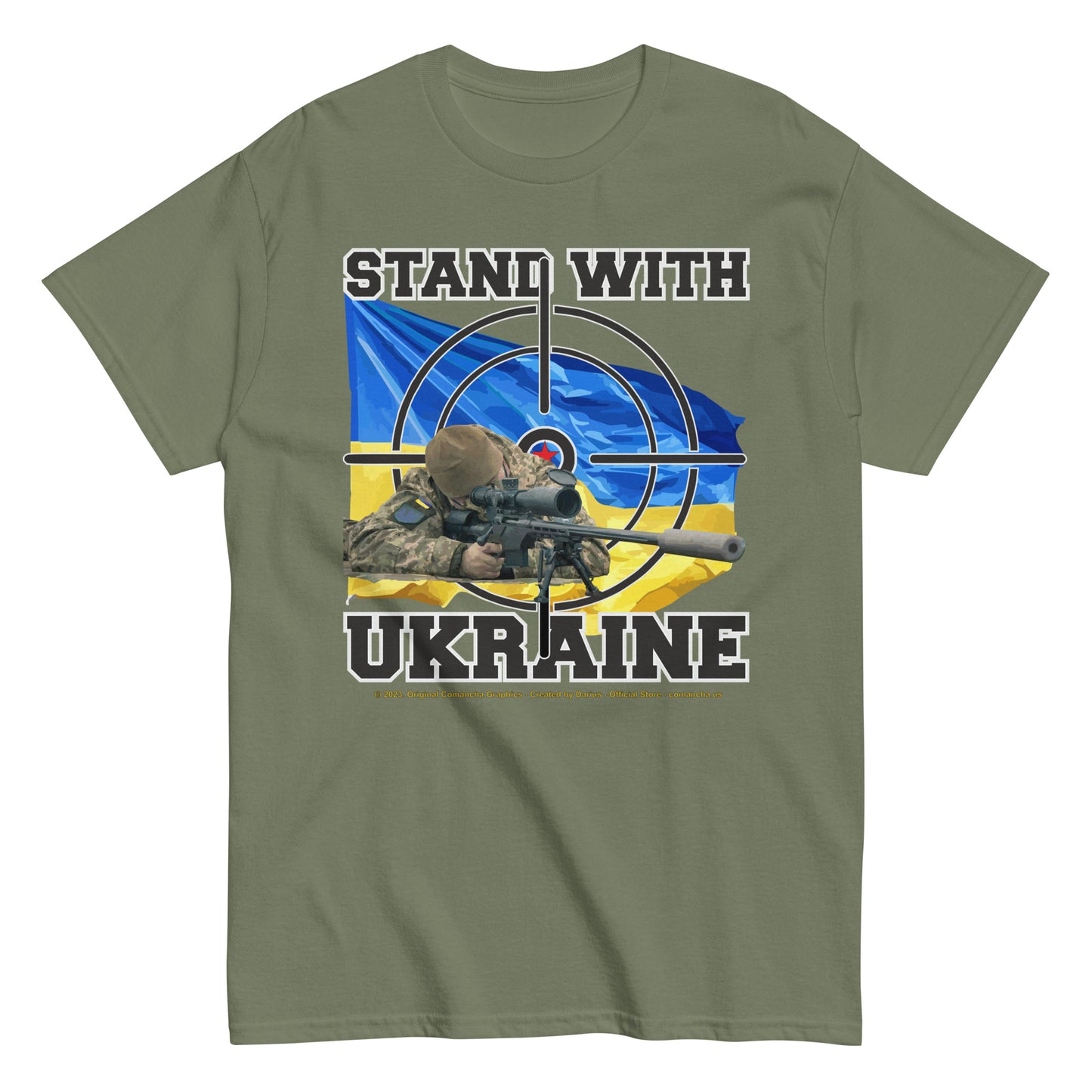 Stand With Ukraine T-shirt, Comancha Design,