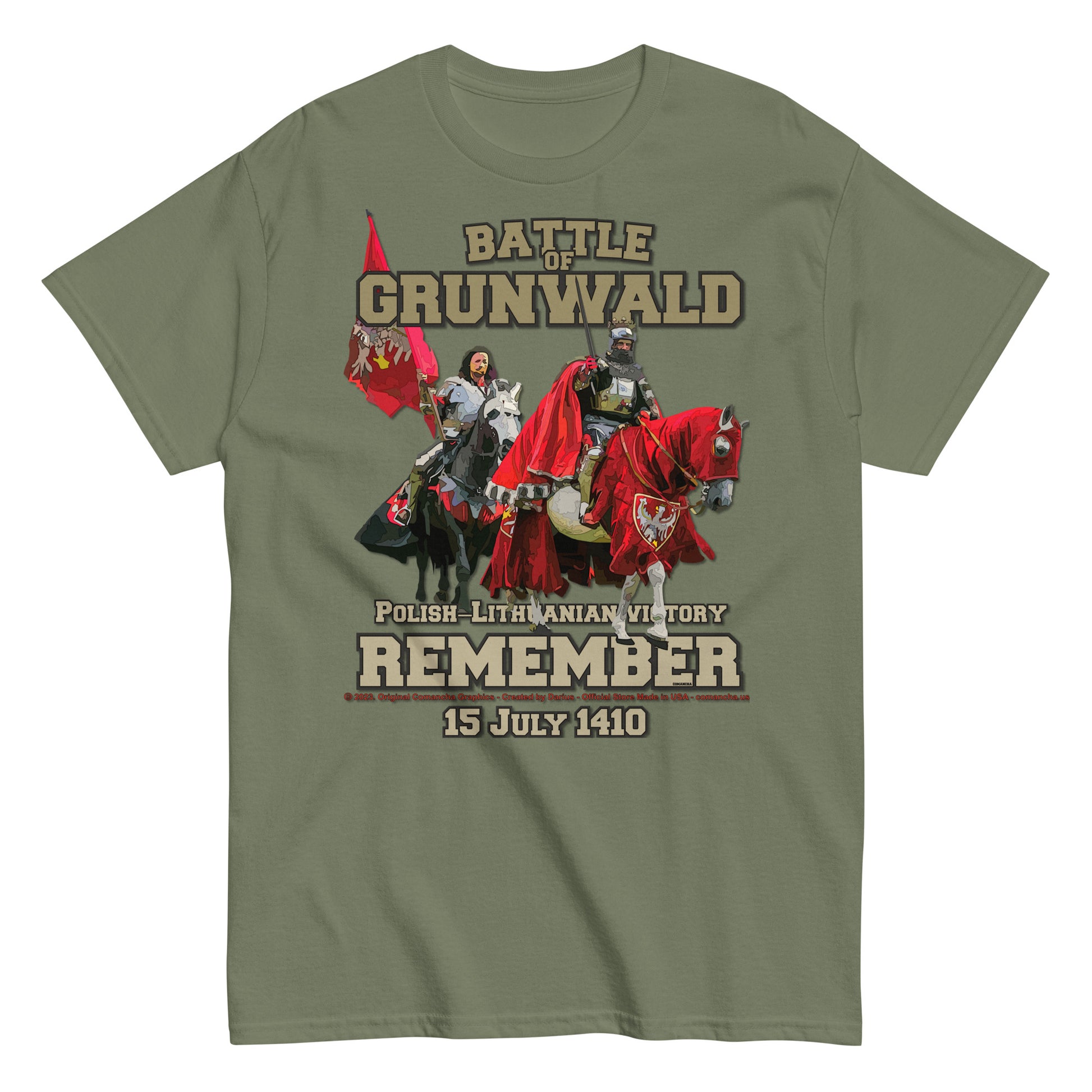 Battle of Grunwald 1410 T-shirt, Comancha Graphics,