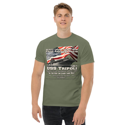 USS TRIPOLI LHA-17 Amphibious Assault Ship T-Shirt, Comancha Tee,