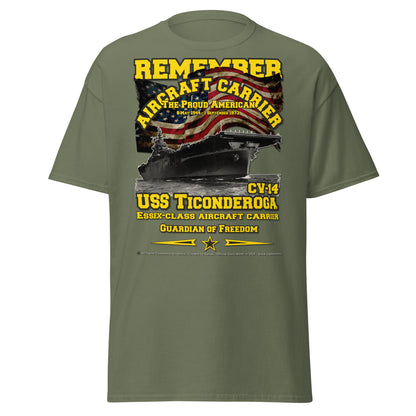 USS TICONDEROGA CV-14 Aircraft Carrier Veterans tee, Comancha T-Shirts,