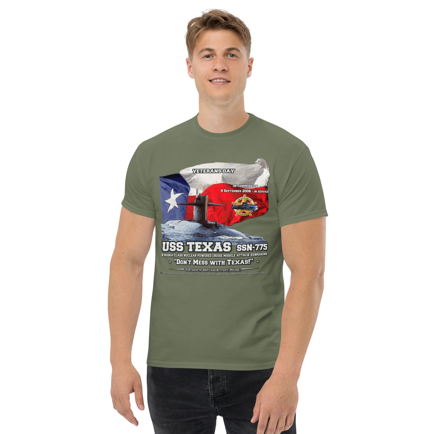 USS TEXAS SSN-775 Submarine t-shirt