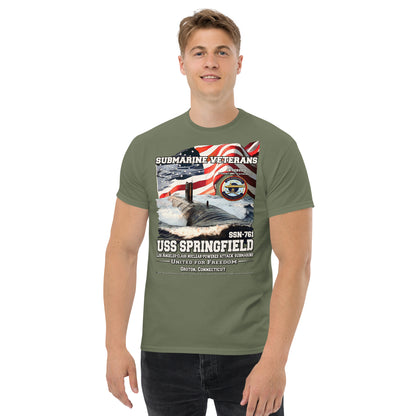 USS SPRINGFIELD SSN-761 Submarine t-shirt