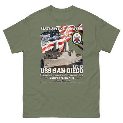 USS SAN DIEGO LPD-22 Amphibious Transport dock t-shirt