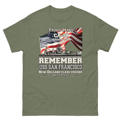 USS SAN FRANCISCO CA-38 Cruiser t-shirt