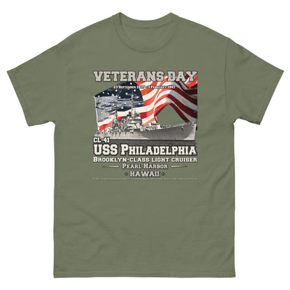 USS PHILADELPHIA CL-41 Cruiser T-Shirt