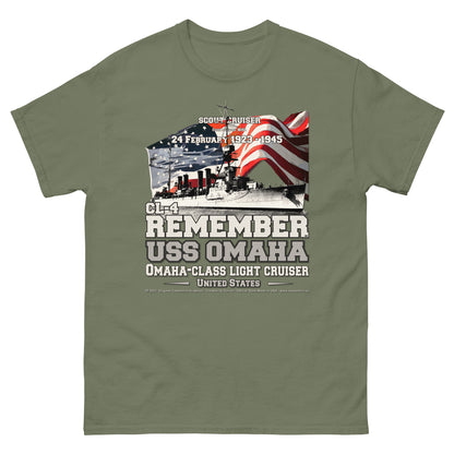 USS OMAHA CL-4 Cruiser T-Shirt