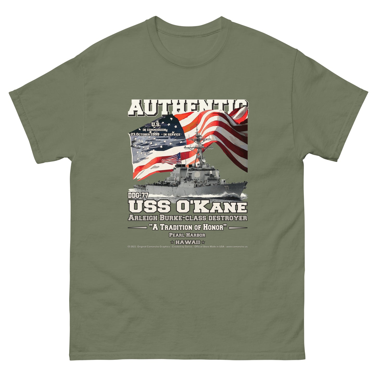 USS OKANE DDG-77 Destroyer T-shirt