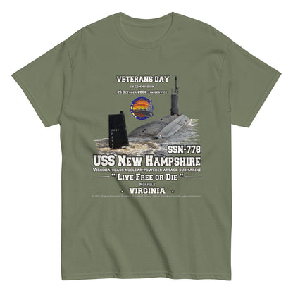 USS NEW HAMPHIRE Submarine Veterans t-shirt, Comancha T-shirts,