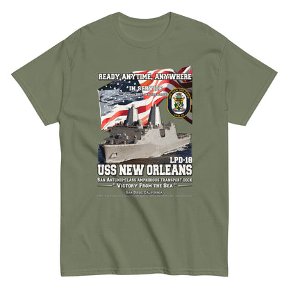 USS NEW ORLEANS CL-32 Cruiser Veterans t-shirt, Comancha T-shirts,