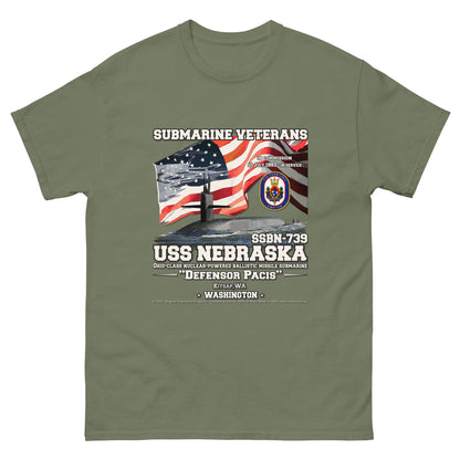 USS NEBRASKA SSBN-739 Submarine Veterans t-shirt, Comancha T-shirts,