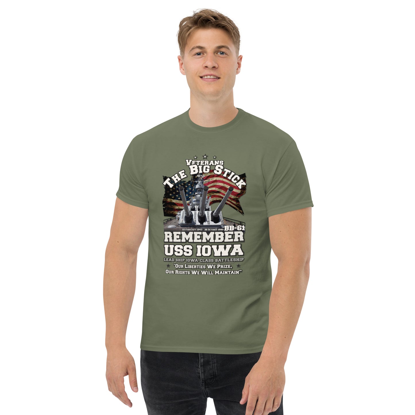 USS IOWA BB-61 Battleship Veterans Classic T-Shirt,