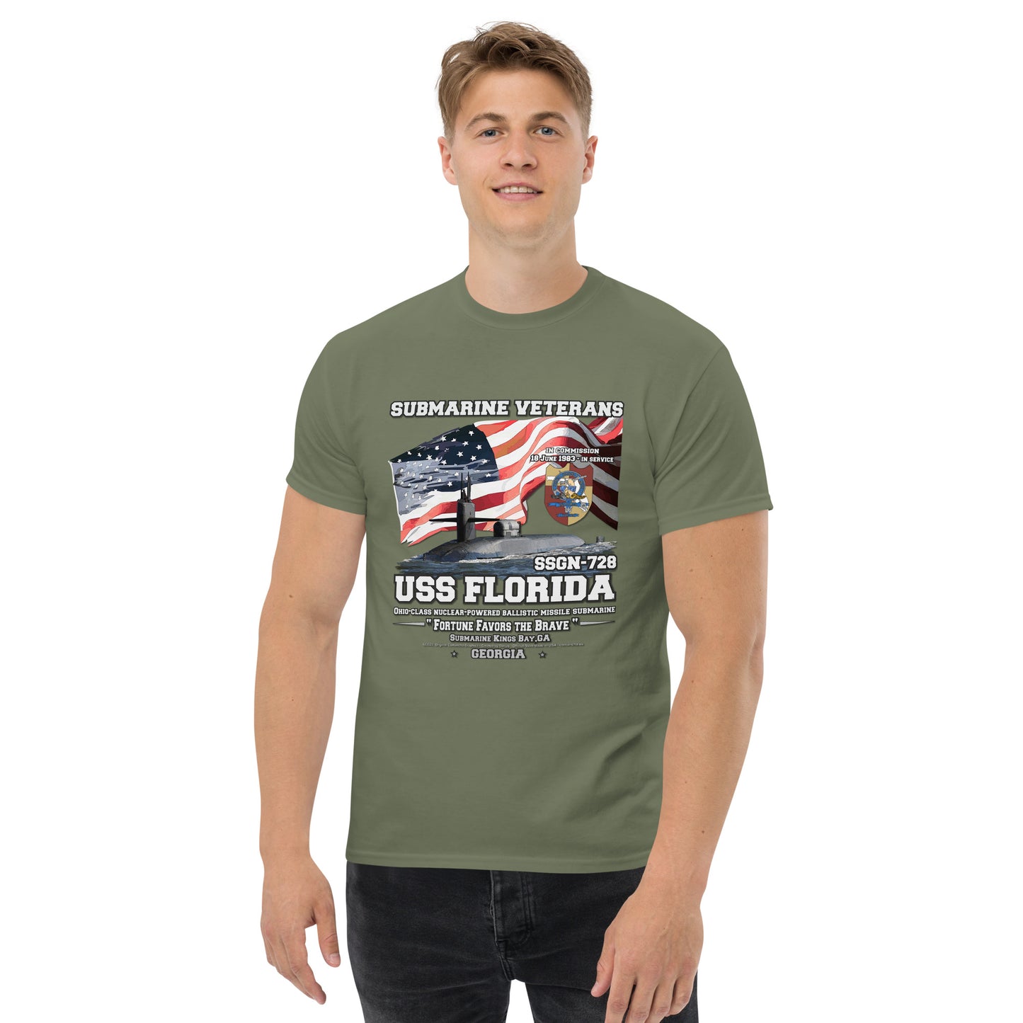 USS FLORIDA SSGN-728 Submarine t-shirt