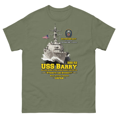 USS BARRY tee, USS BARRY gift, USS BARRY DDG-52 Destroyer Veterans T-shirt, Comancha Navy T-shirts, us navy t-shirt,