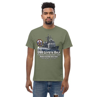 USS LEYETE GULF t-shirt, USS LEYETE GULF cruiser T-shirt,USS LEYETE GULF CG-55 US Navy Cruiser Veterans T-shirt, US Navy Cruiser Tee, Comancha Navy T-shirt,