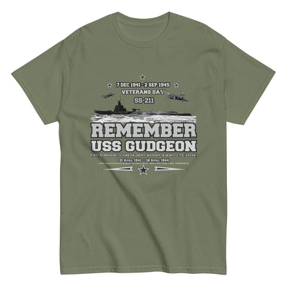 USS GUDGEON t-shirt, USS GUDGEON submarine tee, USS GUDGEON SS-211 Submarine T-shirt, Comancha Submarine T-shirt, Comancha Tees,comancha graphics, Navy T-shirts,