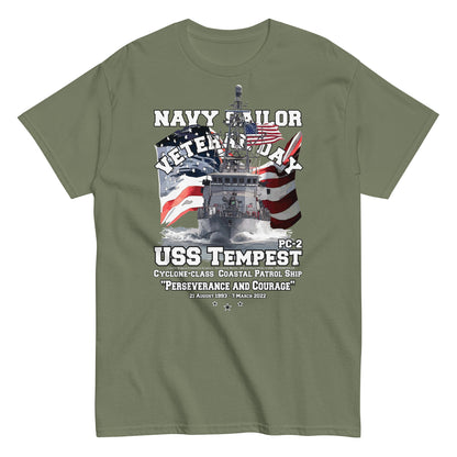 USS TEMPEST t-shirt,US Navy t-shirt, US Navy Patrol Ship T-shirt, USS TEMPEST PC-2 T-shirt,Comancha,